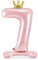 Folienballon 7. Geburtstag XXL Ballon 7 Pink stehen Ballon 7 Geburtstag Mädchen Kindergeburtstag Luftballon Zahl 7 Rosa goldene Krone, 84cm
