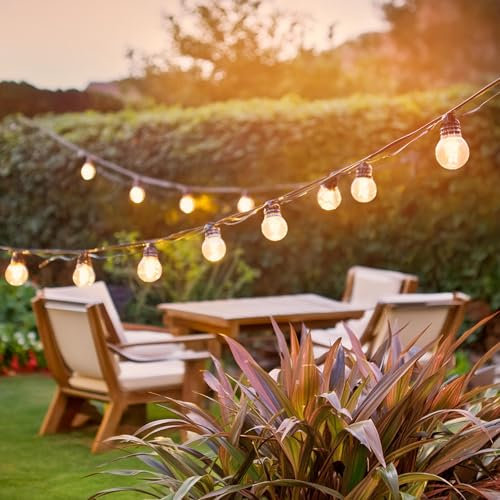 CALEX Outdoor LED Partylichterkette, 10 m, 10 Kugel-Lampen, IP44, wasserdicht, warmweißes Licht, Gartenbeleuchtung