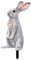 BYNYXI Osterhasen Gartenstecker, Ostern Rost Deko Aussen Gartendeko Acryl Hasen Roststecker Blumenstecker für Garten Bauernhof Frühling Deko Oster Deko Rost Deko Gartenstecker Hase Set-18cmx35cm