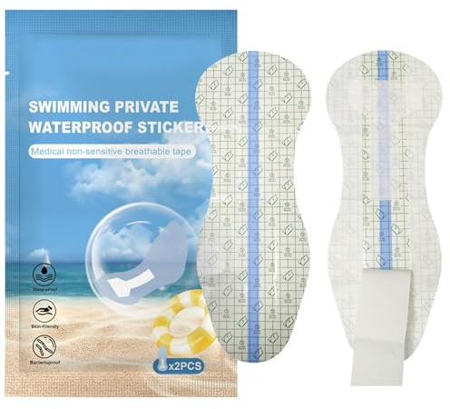 lyanny Slipeinlage zum Schwimmen, 2 Stück PU-klare hygienische Einlagen für Badebekleidung, Tragbarer Schwimmaufkleber Private Slipeinlage zum Schwimmen, Spa