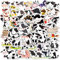 Mistree 50 Kuh Aufkleber Kleinkind, Schulkinder für Scrapbooking, Kawaii Sticker 4-5 CM