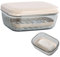 Porte-savon en plastique - Porte-savon de voyage avec couvercle - Porte-savon avec égouttoir - Accessoire Salle de Bain, Pour Voyage, Camping
