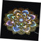 Artibetter Nachtlicht kabellose Wandleuchte Blumenlampe atmosphärisches Licht filigrane Wandleuchte kabellose leuchten für die wand Dekor Wandlampe Mandala-Wandleuchte Wandleuchten Acryl