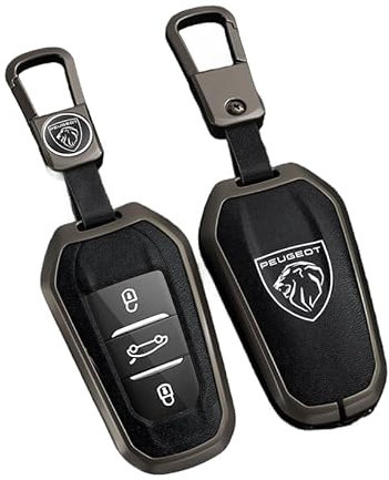 JDUYHS Coque Clé de Voiture pour Peugeot 408 4008 308 3008 508 5008 2008, Auto Etuis Porte-Clés, Coque de Protection Clé Résistant à l'usure, Couverture Cas de Clé Étui à Clés Couvre Clef