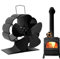 Kaminventilator Wärmebetrieben | Umwälzend Warmluft Kaminventilator Leise Zirkulierend Warmluft Holzofen Ventilator für Pelletbrenner, Heizungen, Holzofen