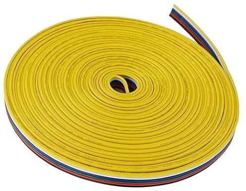 22AWG 6pin 32.8FT10M RGB CCT cavo di estensione RGBWW filo di rame stagnato incagliato per 6 colori RGBCCT LED Striscia Luci 3528 5050