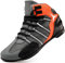 Hiuzylqx Stivali da Moto Donna e Uomo, Antiscivolo Casual Scarpe Moto Suola in Gomma,Traspirante,Adatto per Viaggi in Moto,Fuoristrada,Sportivo,Gray Orange,38 EU