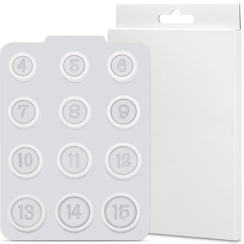 Smart Ring Sizing Kit Kompatibel mit Oura Ring 4- Größe vor dem Kauf - Einzigartige Messklassifizierung für Smart Rings Größe 4/5/6/7/8/9/10/11/12/13/14/15 (White)
