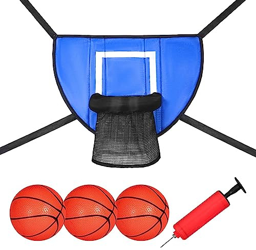 Mini-Basketballkorb für Trampolin mit Gehäuse, Universal-Basketballständer