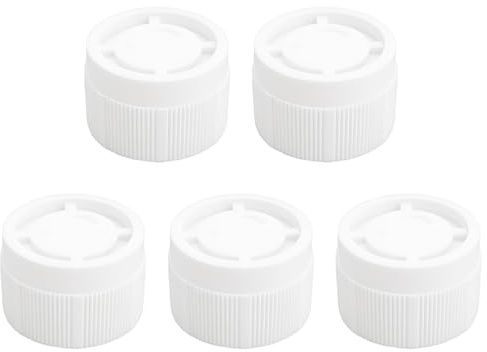 SG Store 5pcs M30X1.5 Thermostatic Radiator Valve Decorators Screw Caps White