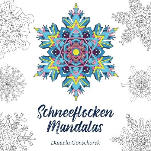 Schneeflocken Mandalas: Ausmalmotive nicht nur für die kalte Jahreszeit