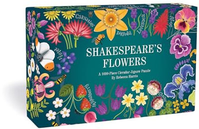 Shakespeare's Flowers: A 1000-Piece Jigsaw Puzzle with a Poetic Host of Flowers, Plants and Animals