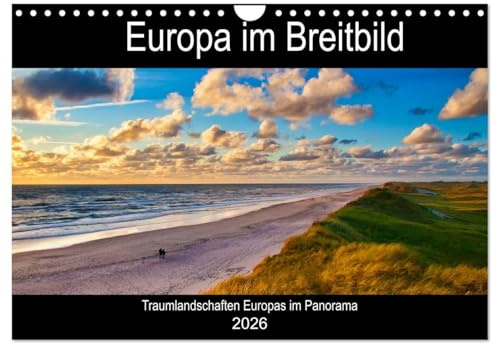 Europa im Breitbild (Wandkalender 2026 DIN A4 quer), CALVENDO Monatskalender: Europas Landschaften im Panorama (CALVENDO Natur)