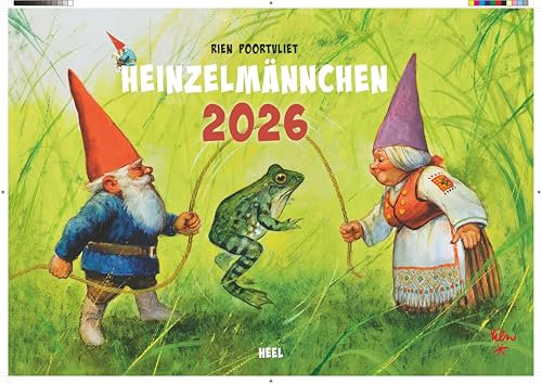 Heinzelmännchen Kalender 2026: Märchenhafte Zeichnungen des niederländischen Malers Rien Poortvliet