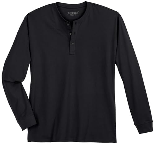 Redfield Serafino Langarmshirt XXL schwarz