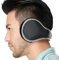 Kedofe Ear Warmers Waterproof Unisex Adjustable Fleece Earmuffs for Men Women Winter Ear Muffs with Reflective Stripe (Black)
