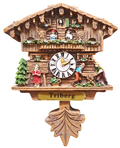 Kuckucksuhr Magnet Polyresin Kühlschrank Handmade Braun - Triberg