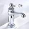 Luxury Victorian Basin Mixer Taps Chrome Mono Bathroom Cloakroom Sink Tap Hot and Cold Classic Faucet (Chrome)