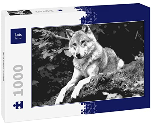 Lais Puzzle Wolf schwarz weiß 1000 Teile