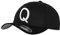 GIDUTEX Flexfit Original Schwarze Basecap Baseball Cap Wooly Combed Mütze inkl. Initial Buchstaben in 3D Stick weiß (S/M, Q)