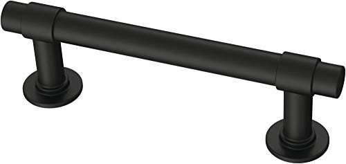 Franklin Brass Francisco (10-Pack) Cabinet Handles 3 Hole Center Pulls | Matte Black Hardware Kitchen Door, Drawers, Dressers, Furniture P29520Z-FB-B