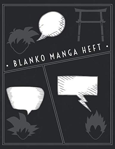 Blanko Manga Heft: Manga Skizzenbuch | Leeres Manga Heft | Manga zeichenbuch | Manga Zeichenpapier | Vielzahl von Manga Raster für Manga Zeichnen | Manga Block | 100 Seiten