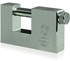 F.T. SCUBA - Cadenas Marine Rectangulaire, Extérieur, Inoxydable (53mm)