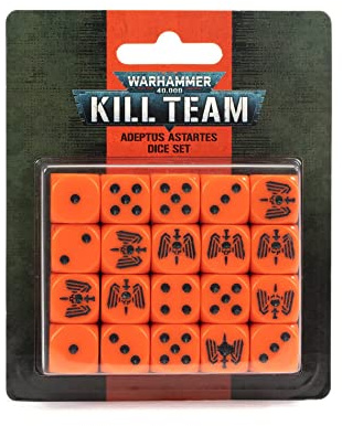 Games Workshop Warhammer 40.000 – Kill Team: Death Korps of Astartes Würfel-Set