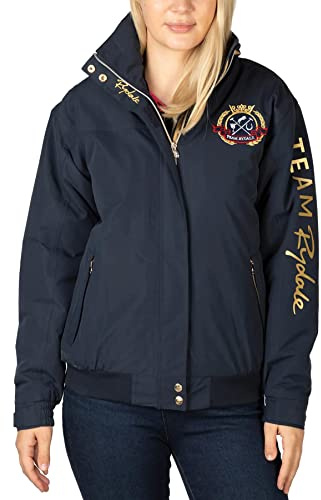 Rydale Ladies Bomber Jacket Women’s Short Coat Emblem Riding Equestrian Jackets 5 Colours