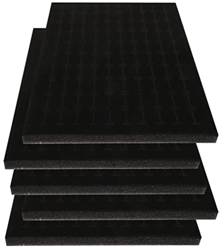 FOMIYES Foam Insert Display Trays 3pcs Black Velvet Ring Insert Display Jewelry Storage Box Foam Holder Organizer Ring Earrings Showcase Trays Holder Insert Jewelry Display Organizer