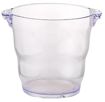 Eimer für Bierflaschen 5 Liter klare Acryl-Getränkewannen for Partys, Eiskübel aus Kunststoff for Cocktailbar, Weinkübel, Getränkekübel, Kühler for Kühlbox for Champagner oder Bier Eiskübel für Cockta
