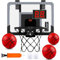 Collazoey Basketballkorb Indoor Kinder, Mini Korb Mit Automatischer Wertung, 3 Bällen und Pumpe, Outdoor Wandmontage für Home Office Türwand, Geschenk für Jungen Mädchen