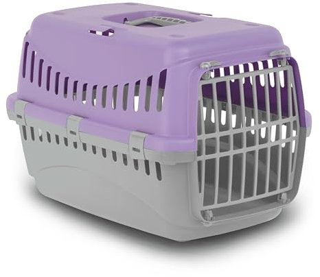 MP Bergamo - Cestino da Trasporto Gipsy 50 Porta in plastica per Gatti, 5 kg, Colore: LILLA