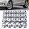 BYNYXI 20 Stück Radmutter Verchromt M12x1.5 für Ford Alufelge B-Max C-Max II Ecosport Fiesta 6 7 Focus 3 Mondeo Geschlossene Radmuttern mit 19mm und 60° Konischem Sitz 46708 5114407 12657 45139 29001
