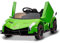 Kinder Elektroauto, 12V Lizenziertes Lamborghini Venono Elektroauto Mit Fernbedienung, Scherentür, 3 Geschwindigkeiten, Led-Scheinwerfer, Schaukeln Und Musik, Elektroauto Kinder Ab 3 Jahre, Grün