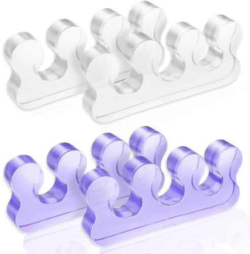 KSOIQPU 8pcs d'écarteurs d'orteils pour le vernis à ongles Les écarteurs d'orteils lissent et redressent les orteils qui se chevauchent pour soulager la douleur des pieds