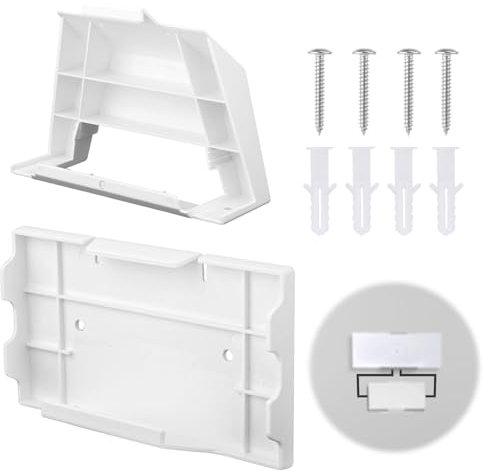 PEUTIER Mounting Bracket for Starlink Gen 3&V3, 2 in 1 Router Holder Wall Mount with Power Supply Brackets Mounting Kit WIFI Router Mount Shelf Stand for Router Power Supply Adapter
