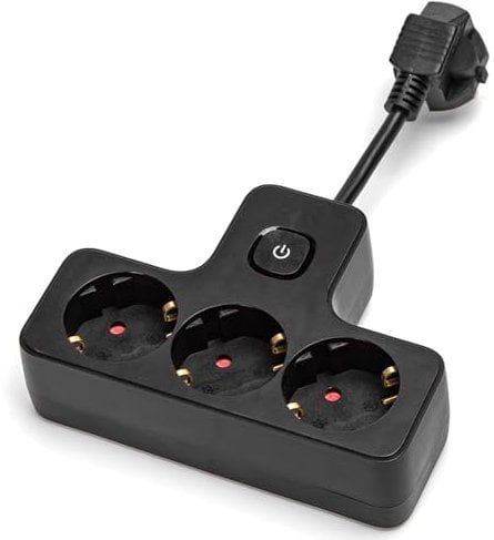 3-Loch-Stecker, kurzes Kabel von 5 cm, ideal für sichere elektrische Verbindungen in kompakten Geräten.