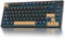 SOLIDEE mechanische Gaming Tastatur 75 Prozent mit Knopf,Bluetooth 5.0/2.4GHz/USB-C,Gasket Mount,hot-swap-fähige mechanische Tastatur mit RGB Hintergrundbeleuchtung,Cream Grey Switch(82 Blue(B))
