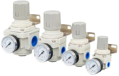 ZDVHOMCB 1PC AR2000-02 AR3000-03 AR4000-04 Pneumatic Compressed Air Compressor Pressure Regulator Valve 1/4 3/8 1/2 1 (AR4000-04)