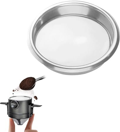 1PCS 58mm Back Flush Blind Filter Rustproof Stainless Steel Backflush Filter Compact and Lightweight Backflush Insert Cleaning Disc for Breville Gaggia Classic Espresso Machines Accessories