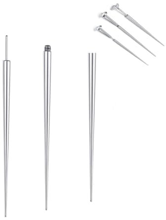 3 pcs piercing einführhilfe piercing nadel piercing pircingssets für Ohr/Nase/Lippe/Bauch/Nippel/Zunge Piercing Tool Body Stretching Piercings Kit Assistant Tool, Ohrloch stecher set
