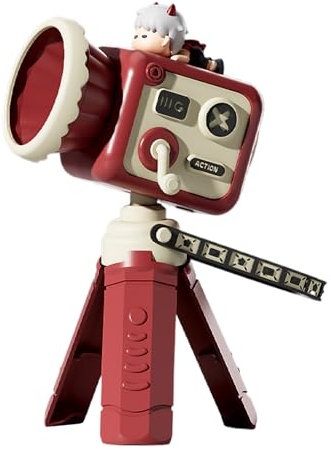 Tragbarer Ventilator: Vintage-Kamera-Stil, elektrisches Luftgebläse, faltbares Akku-Gadget | starker Windausgang, perfekt für Camping im Schlafzimmer, Picknick, Gymnastik