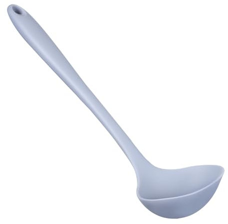 ULTECHNOVO Cucchiaio Da Minestra in Silicone Antiscottatura e Resistente Al Calore Per Cucine Domestiche e Ristoranti Aerodinamico Per Zuppe e Stufati