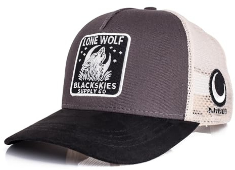 Blackskies® Trucker Baseball Cap Kollektion | Herren Damen Premium Snapback Schirm Mütze Kappe Basecap - Männer Frauen Unisex Streetwear Outdoor Sommer Freizeit