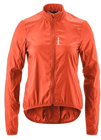 Gonso Road Jacket Wind W, Damen Fahrradjacke und Laufjacke in einem | Leichte Windjacke mit Reflektoren für Gravel, Rennrad & Laufen, Atmungsaktiv, Perfekt für das ganze Jahr