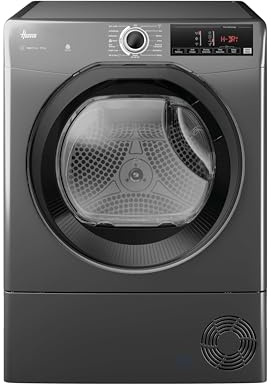 Hoover H-DRY 350 Heat Pump Tumble Dryer, 10kg, Graphite, A++ | Extra Dry, Dry Hanger, Dry Wardrobe, Woolmark, Precise Temperature Control, HRE H10N2TBER-80