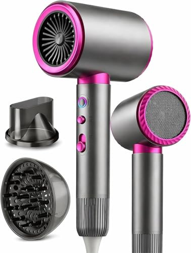 DMTIVMG Phon Capelli Professionale 2200W Ionico con Diffusore