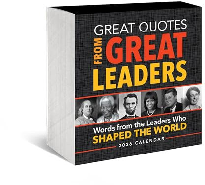 2026 Great Quotes From Great Leaders Boxed Calendar