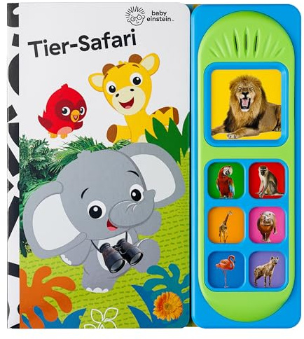Baby Einstein - Tier-Safari - Soundbuch - Pappbilderbuch mit 7 Tier-Geräuschen